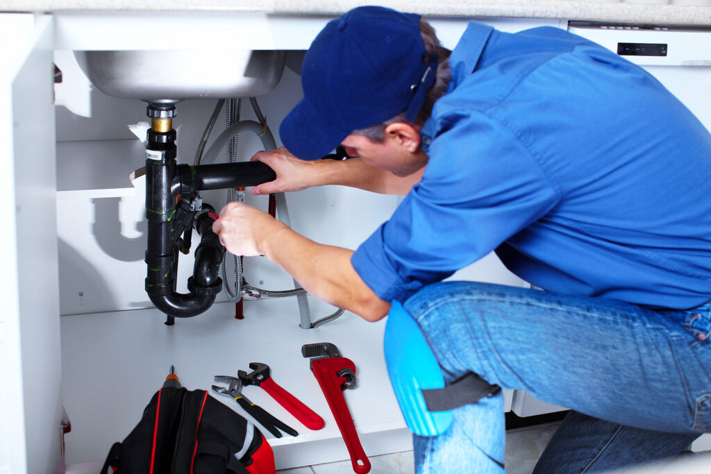 Licensed plumber providing residential plumbing service in Cinco Ranch TX master-planned community home
